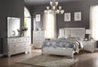 Voeville II Platinum PU & Platinum Eastern King Bed - Marjories Furniture (Las Vegas, NV)