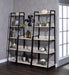 Wendral Natural & Black Bookshelf (5-Tier, 23"L) - Marjories Furniture (Las Vegas, NV)