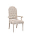Wynsor Fabric & Antique Champagne Arm Chair - Marjories Furniture (Las Vegas, NV)