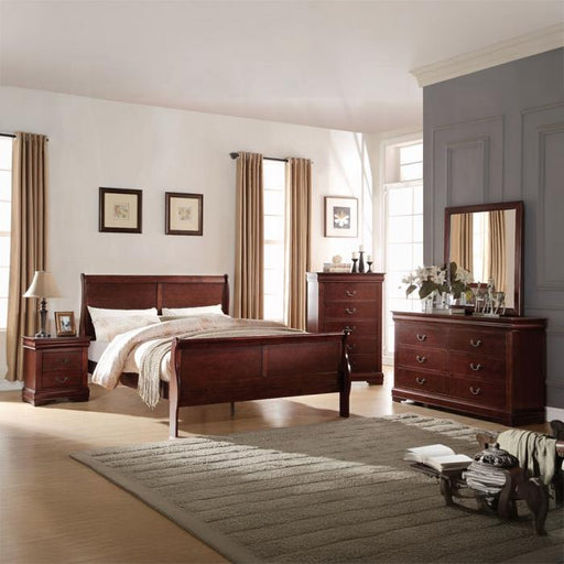 Louis Philippe Cherry Mirror - Marjories Furniture (Las Vegas, NV)