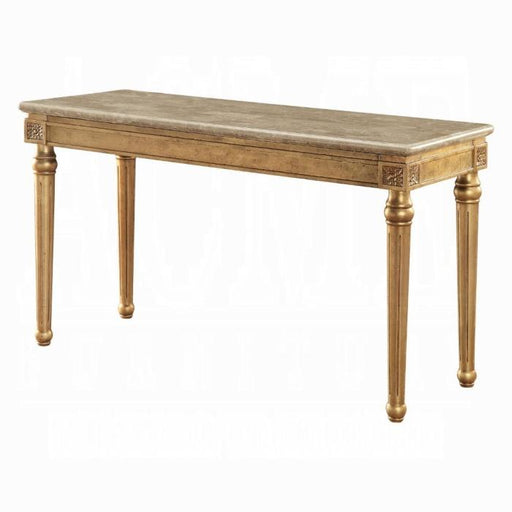 Acme Furniture Daesha Sofa Table in Marble/Antique Gold 81718 - Marjories Furniture (Las Vegas, NV)