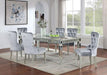 ADALIA Wingback Chair (2/CTN), Silver/Dark Gray - Marjories Furniture (Las Vegas, NV)