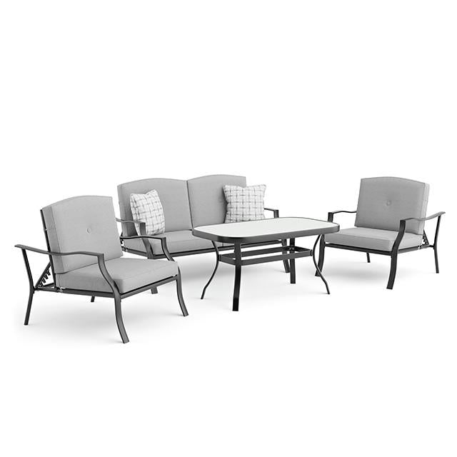 Adele 5 Pc. Conversation Set w/ Adjustable Chairs - Marjories Furniture (Las Vegas, NV)