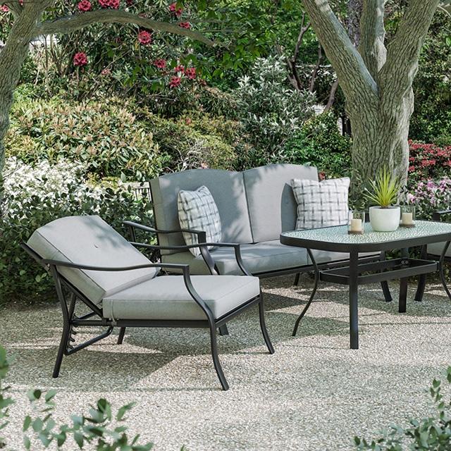 Adele 5 Pc. Conversation Set w/ Adjustable Chairs - Marjories Furniture (Las Vegas, NV)