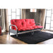 Aksel Black/Red Futon Mattress, Black, Red & Gray - Marjories Furniture (Las Vegas, NV)