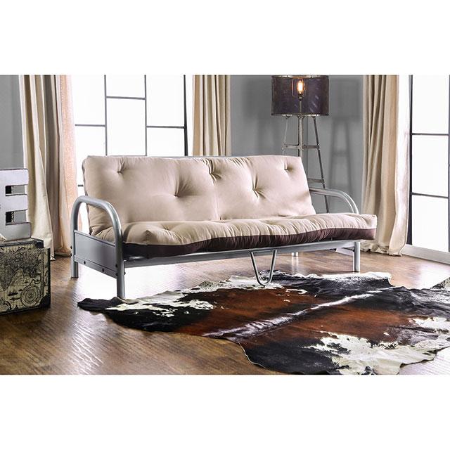 Aksel Black/Red Futon Mattress, Black, Red & Gray - Marjories Furniture (Las Vegas, NV)