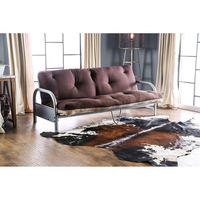 Aksel Black/Red Futon Mattress, Black, Red & Gray - Marjories Furniture (Las Vegas, NV)