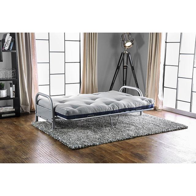 Aksel Black/Red Futon Mattress, Black, Red & Gray - Marjories Furniture (Las Vegas, NV)