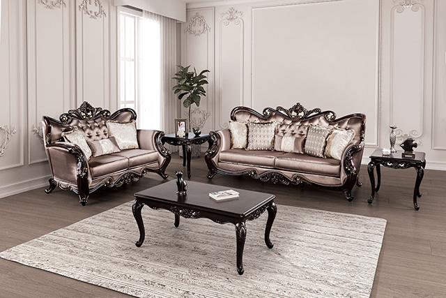 Albacete Chair Cherry & Campage - Marjories Furniture (Las Vegas, NV)