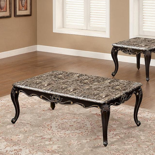 Albacete Coffee Table Walnut & Campage - Marjories Furniture (Las Vegas, NV)