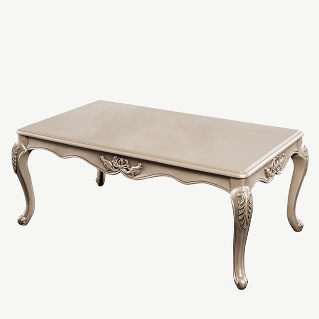 Albacete Coffee Table Walnut & Campage - Marjories Furniture (Las Vegas, NV)