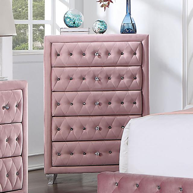 ZOHAR Chest, Pink - Marjories Furniture (Las Vegas, NV)
