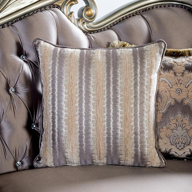 Albacete Loveseat Campage & Walnut - Marjories Furniture (Las Vegas, NV)