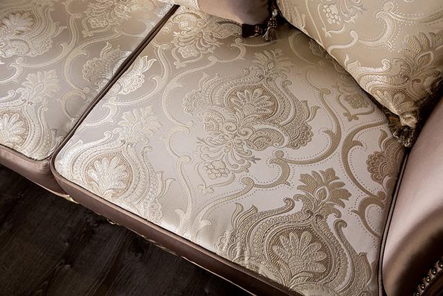 Albacete Loveseat Campage & Walnut - Marjories Furniture (Las Vegas, NV)