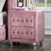 ZOHAR Night Stand, Pink - Marjories Furniture (Las Vegas, NV)