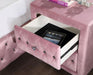 ZOHAR Night Stand, Pink - Marjories Furniture (Las Vegas, NV)
