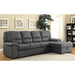ALCESTER Brown & Gray Sectional w/ Sleeper, Ash - Marjories Furniture (Las Vegas, NV)