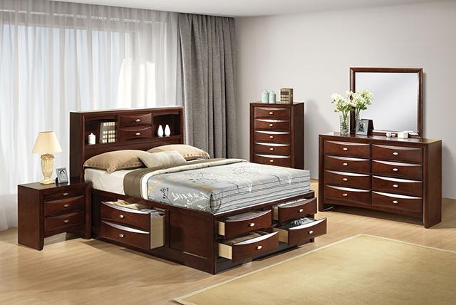 Zosimo Bed Black, Chrome, & Grey - Marjories Furniture (Las Vegas, NV)