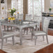 Alena Silver Dining Table - Marjories Furniture (Las Vegas, NV)