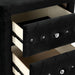 Zohar Bed Black & Pink - Marjories Furniture (Las Vegas, NV)
