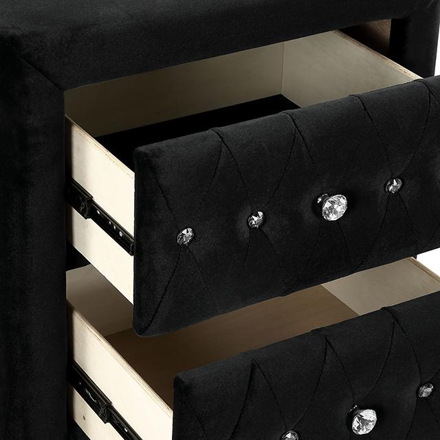 ZOHAR E.King Bed, Black - Marjories Furniture (Las Vegas, NV)