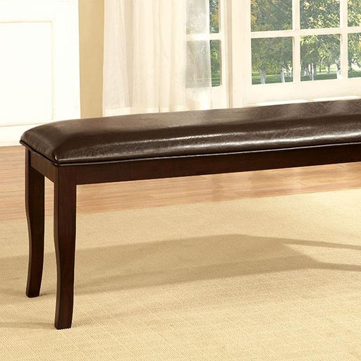 Woodside Dark Cherry/Espresso Bench - Marjories Furniture (Las Vegas, NV)