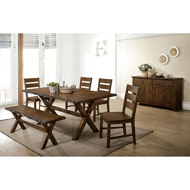 Woodworth Walnut Padded Side Chair (2/CTN) - Marjories Furniture (Las Vegas, NV)