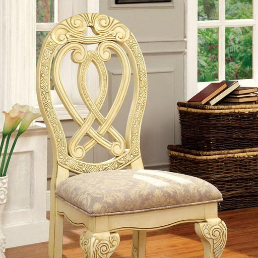 WYNDMERE Vintage White Side Chair (2/CTN) - Marjories Furniture (Las Vegas, NV)