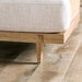 ALESUND Loveseat, Beige/Light Oak, Natural & Brown - Marjories Furniture (Las Vegas, NV)