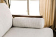 ALESUND Sofa, Beige/Light Oak, Natural & Brown - Marjories Furniture (Las Vegas, NV)