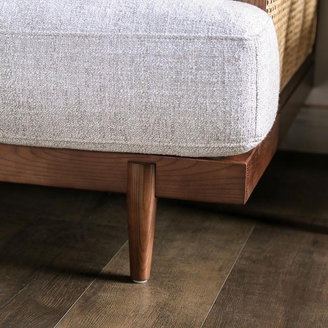 ALESUND Chair, Beige/Light Oak Natural & Brown - Marjories Furniture (Las Vegas, NV)