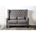 Alicante Love Seat Bench, Gray - Marjories Furniture (Las Vegas, NV)