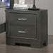 ALISON Night Stand, Dark Walnut - Marjories Furniture (Las Vegas, NV)