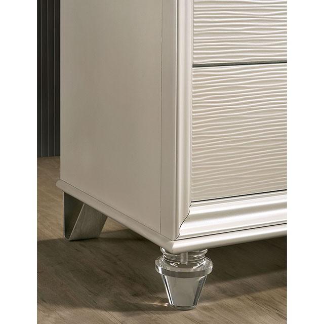 ALLIE Dresser Beige & Rose Gold - Marjories Furniture (Las Vegas, NV)