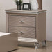ALLIE Night Stand Beige & Rose Gold - Marjories Furniture (Las Vegas, NV)