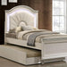 Allie Bed Beige & Pink - Marjories Furniture (Las Vegas, NV)