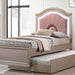 Allie Bed Beige & Pink - Marjories Furniture (Las Vegas, NV)