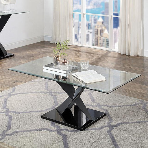 XANTHUS Coffee Table, Black - Marjories Furniture (Las Vegas, NV)