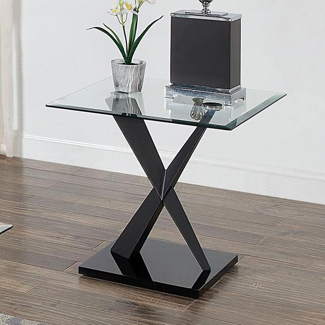 XANTHUS End Table, Black - Marjories Furniture (Las Vegas, NV)