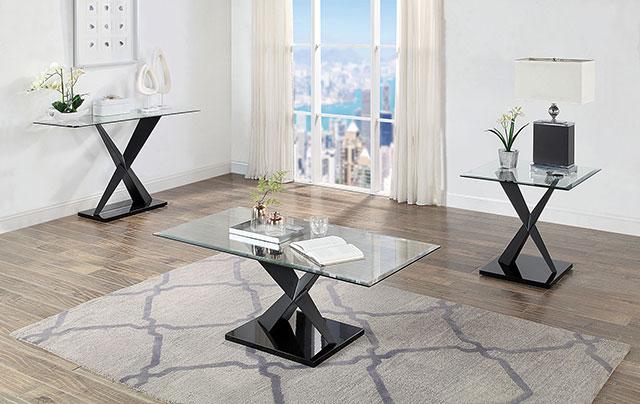 XANTHUS Coffee Table, Black - Marjories Furniture (Las Vegas, NV)