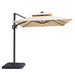 Xico 8 Ft Square Umbrella w/ Double Top w/ LED Light + 37" Large Base - Marjories Furniture (Las Vegas, NV)