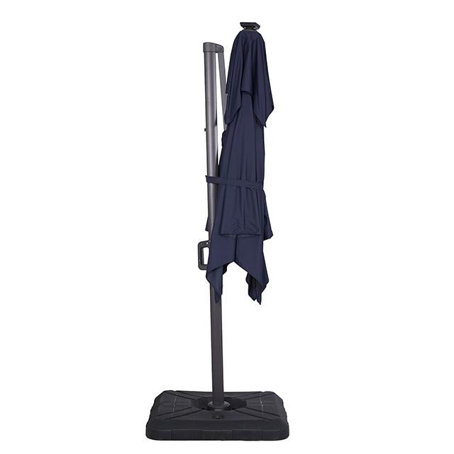 Xico 8 Ft Square Umbrella w/ Double Top w/ LED Light + 37" Large Base - Marjories Furniture (Las Vegas, NV)