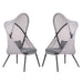 Alverta Foldable Chair Grey & Black (2/Ctn) - Marjories Furniture (Las Vegas, NV)