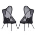Alverta Foldable Chair Grey & Black (2/Ctn) - Marjories Furniture (Las Vegas, NV)