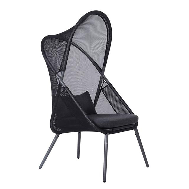 Alverta Foldable Chair Grey & Black (2/Ctn) - Marjories Furniture (Las Vegas, NV)