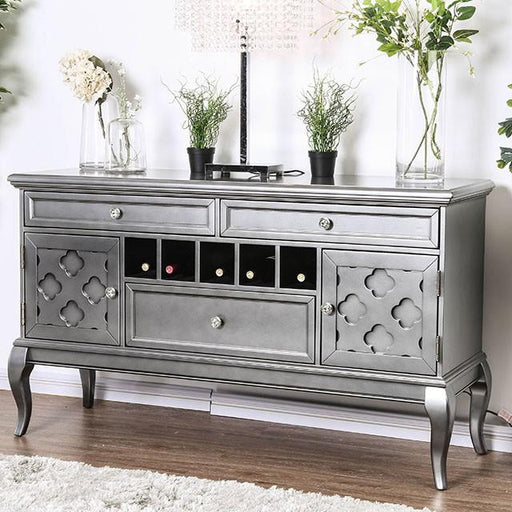Amina Gray Server - Marjories Furniture (Las Vegas, NV)