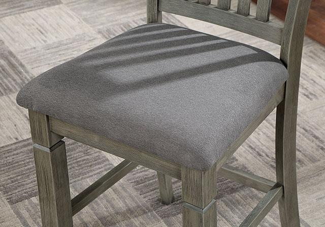 ANAYA Counter Ht. Chair (2/CTN), Gray/Lt. Gray - Marjories Furniture (Las Vegas, NV)