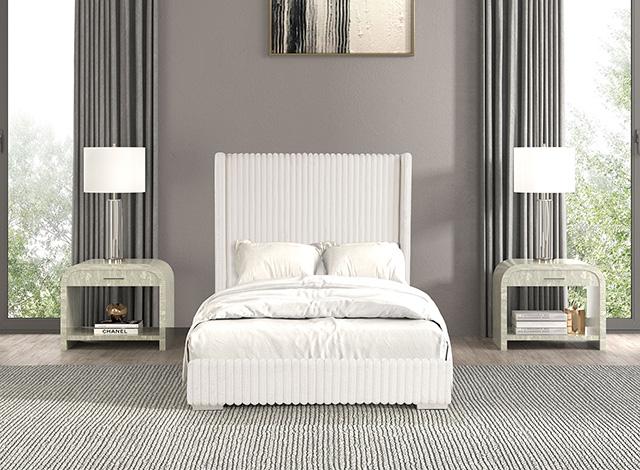 Cadwell Bed Black, Grey, Pink & White - Marjories Furniture (Las Vegas, NV)