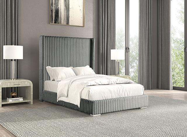 Cadwell Bed Black, Grey, Pink & White - Marjories Furniture (Las Vegas, NV)