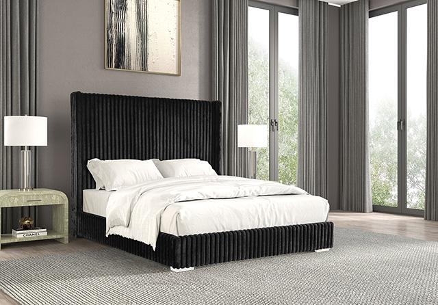 Cadwell Bed Black, Grey, Pink & White - Marjories Furniture (Las Vegas, NV)